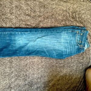 American Eagle slim straight blue jeans